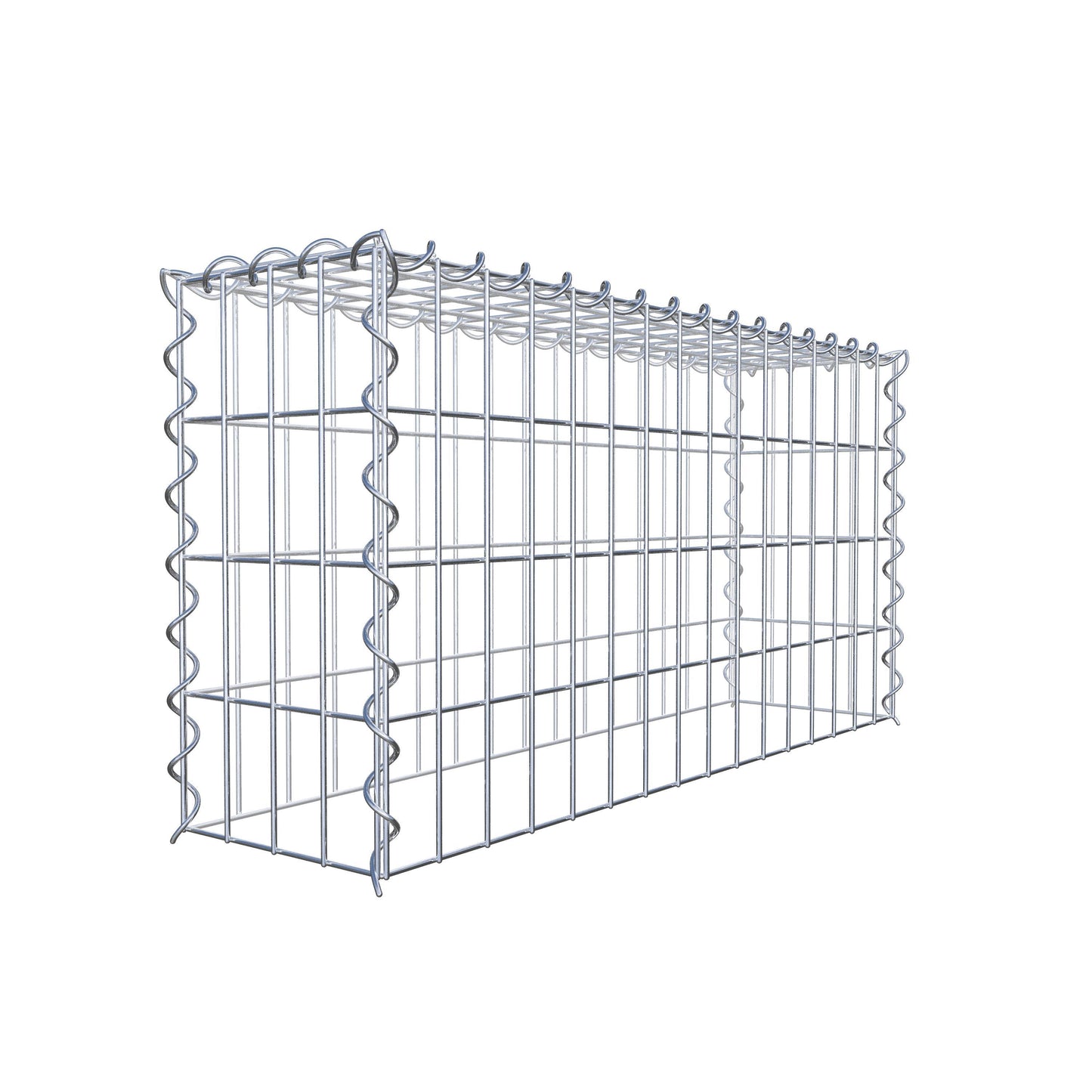 Gabião Tipo 3 80 cm x 40 cm x 20 cm (C x A x P), malhagem 5 cm x 10 cm, espiral