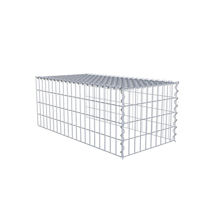 Gabião tipo 4 100 cm x 40 cm x 50 cm (C x A x P), malhagem 5 cm x 10 cm, espiral
