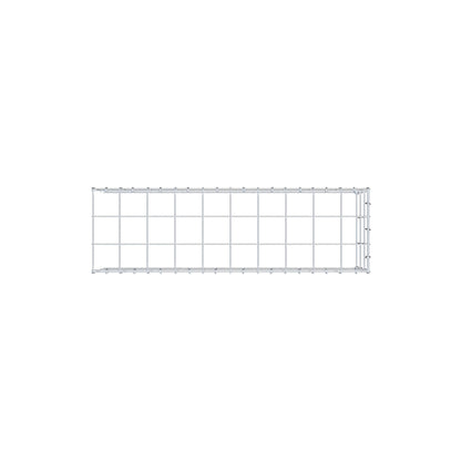Monteret gabion type 4 100 cm x 30 cm x 30 cm (L x H x D), maskestørrelse 10 cm x 10 cm, C-ring