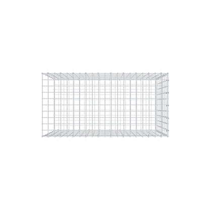 Mounted gabion type 2 100 cm x 70 cm x 50 cm, mesh size 5 cm x 10 cm, C-ring