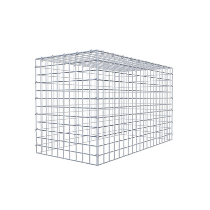Gabbione aggiuntivo di tipo 3 100 cm x 60 cm x 50 cm (L x H x P), maglia 5 cm x 5 cm, anello a C