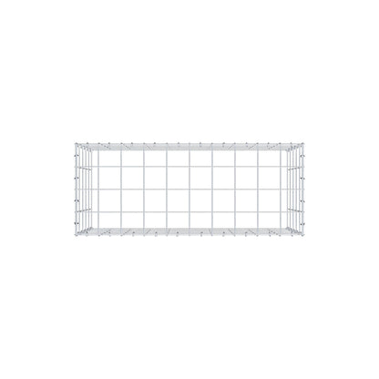Typ 3 påbyggnadsgabion 100 cm x 50 cm x 40 cm (L x H x D), maskstorlek 10 cm x 10 cm, C-ring