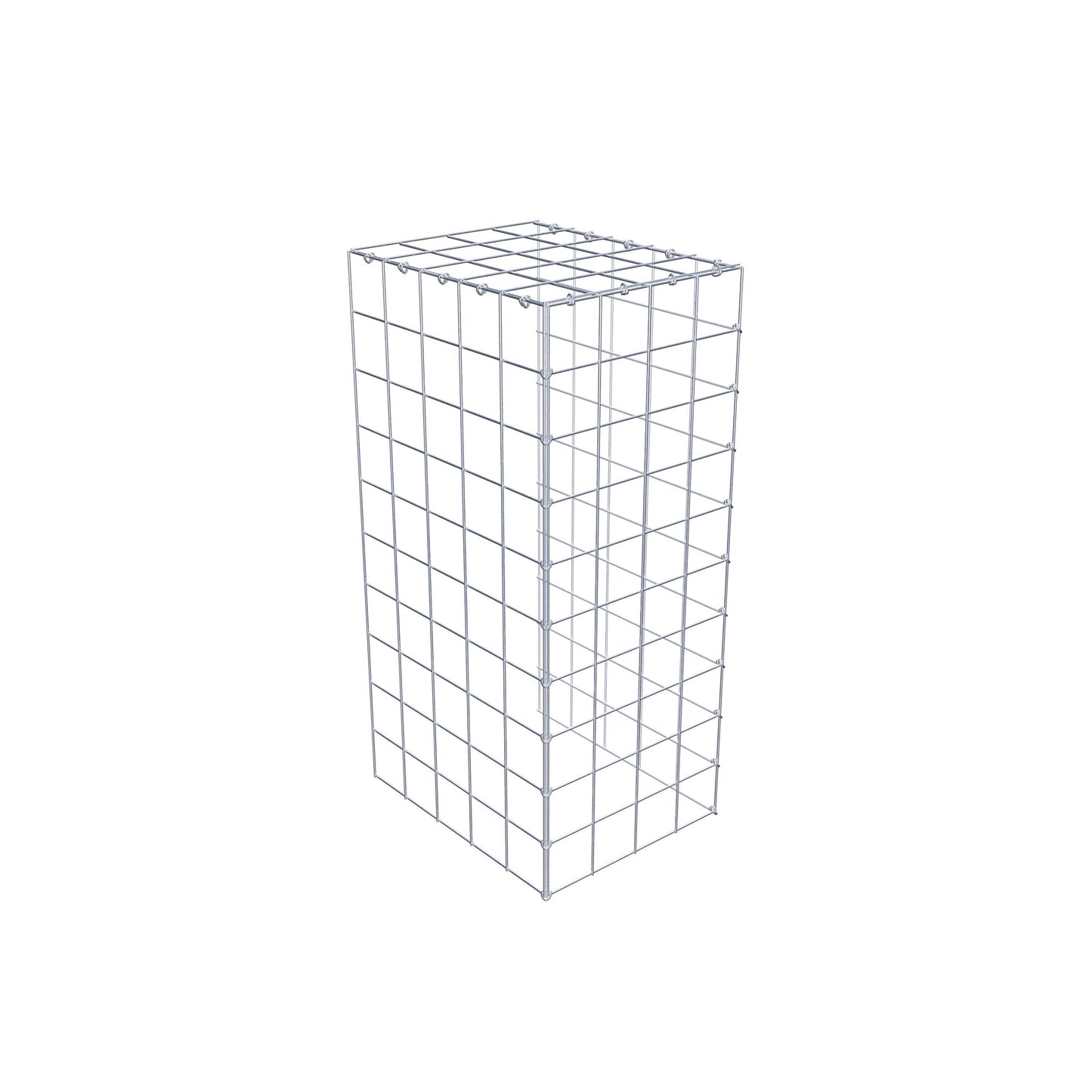 Gabião Tipo 4 100 cm x 50 cm x 40 cm (C x A x P), malhagem 10 cm x 10 cm, anel C