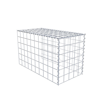 Gabião tipo 4 100 cm x 60 cm x 50 cm (C x A x P), malhagem 10 cm x 10 cm, espiral