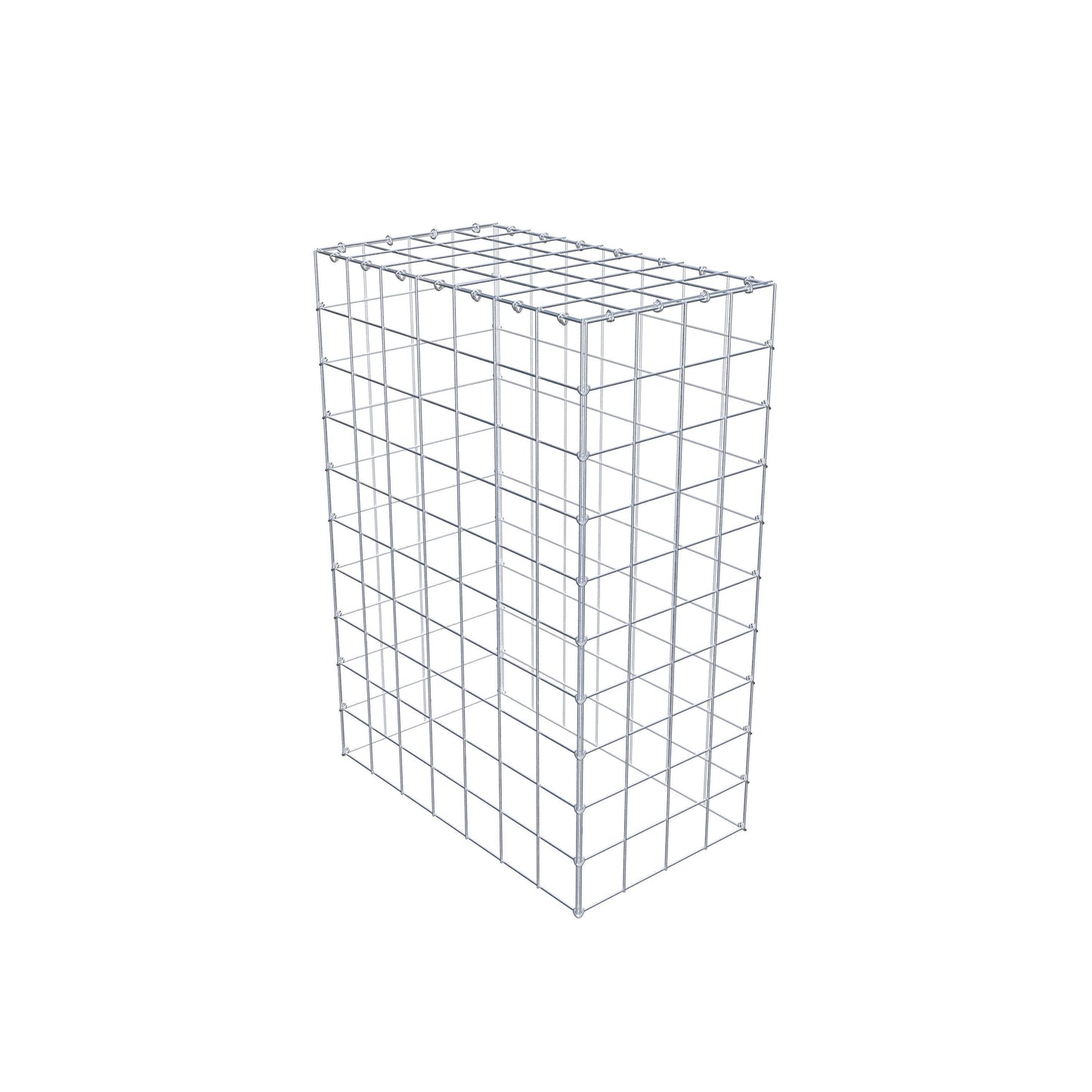 Monteret gabion type 3 100 cm x 70 cm x 40 cm (L x H x D), maskestørrelse 10 cm x 10 cm, C-ring