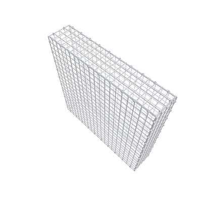 Gabion 100 cm x 100 cm x 20 cm (L x H x P), mailles 5 x 5 cm, anneau en spirale