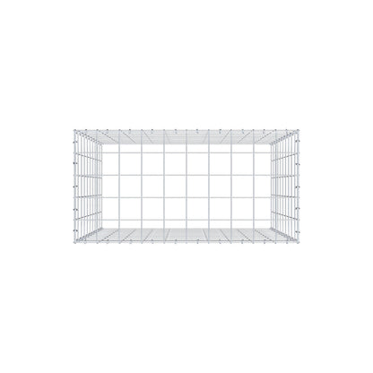 Gabbione aggiuntivo tipo 3 100 cm x 100 cm x 50 cm (L x H x P), maglia 10 cm x 10 cm, anello a C