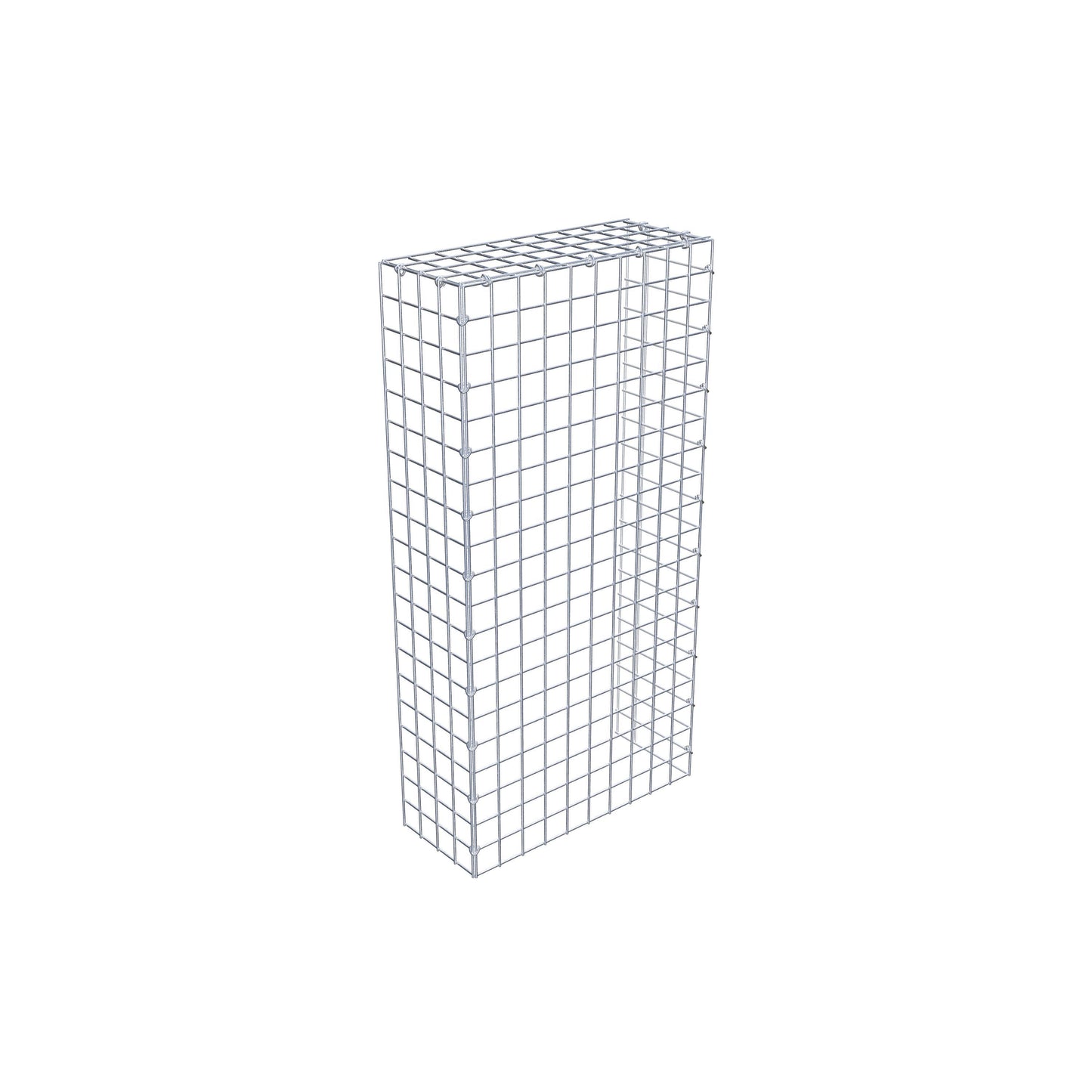 Gabião Tipo 4 100 cm x 20 cm x 50 cm (C x A x P), malhagem 5 cm x 5 cm, anel C