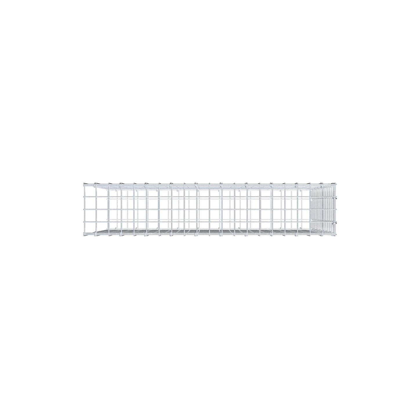 Mounted gabion type 2 100 cm x 70 cm x 20 cm (L x H x D), mesh size 5 cm x 5 cm, C-ring