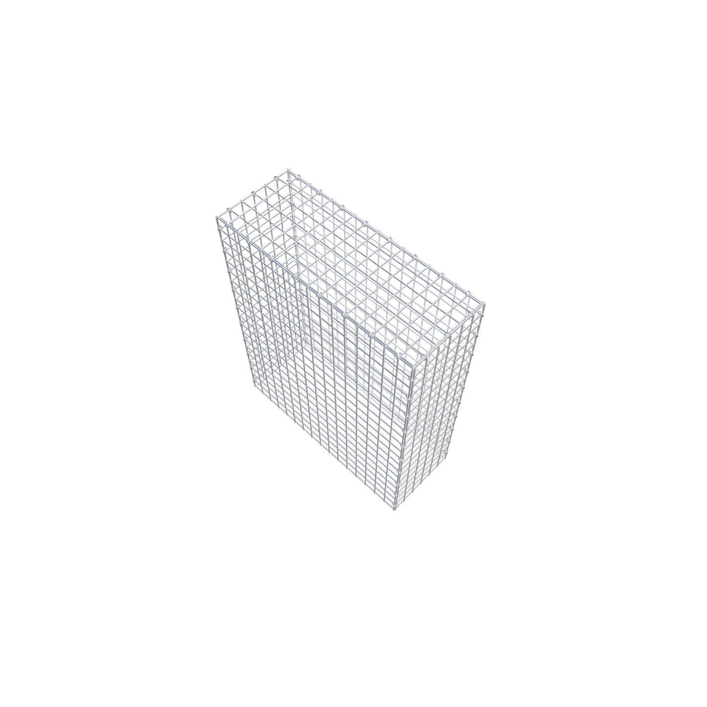 Monteret gabion type 3 100 cm x 80 cm x 30 cm (L x H x D), maskestørrelse 5 cm x 5 cm, C-ring