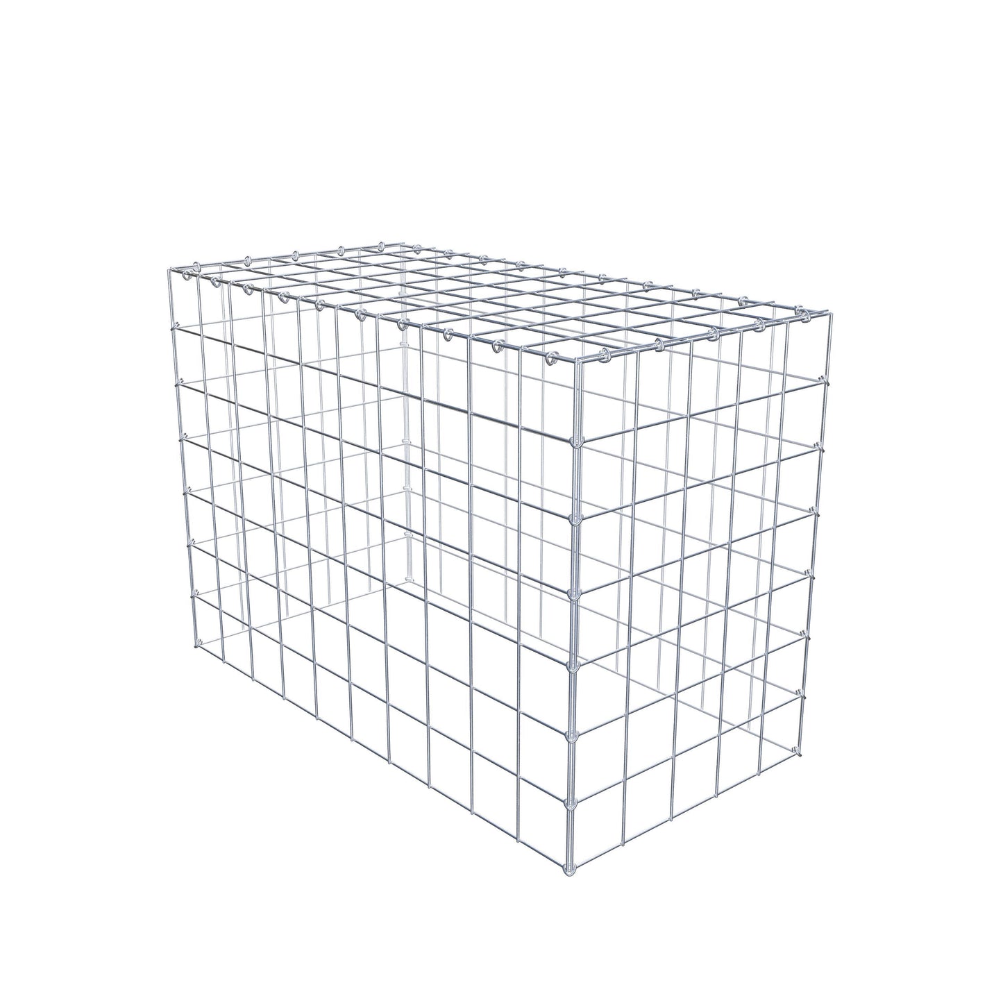 Gabião Tipo 3 100 cm x 70 cm x 50 cm (C x A x P), malhagem 10 cm x 10 cm, anel C