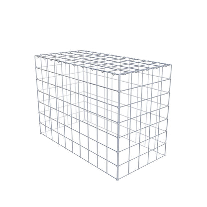 Gabião Tipo 3 100 cm x 70 cm x 50 cm (C x A x P), malhagem 10 cm x 10 cm, anel C