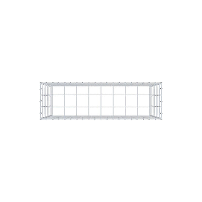 Monteret gabion type 3 100 cm x 70 cm x 30 cm (L x H x D), maskestørrelse 10 cm x 10 cm, C-ring