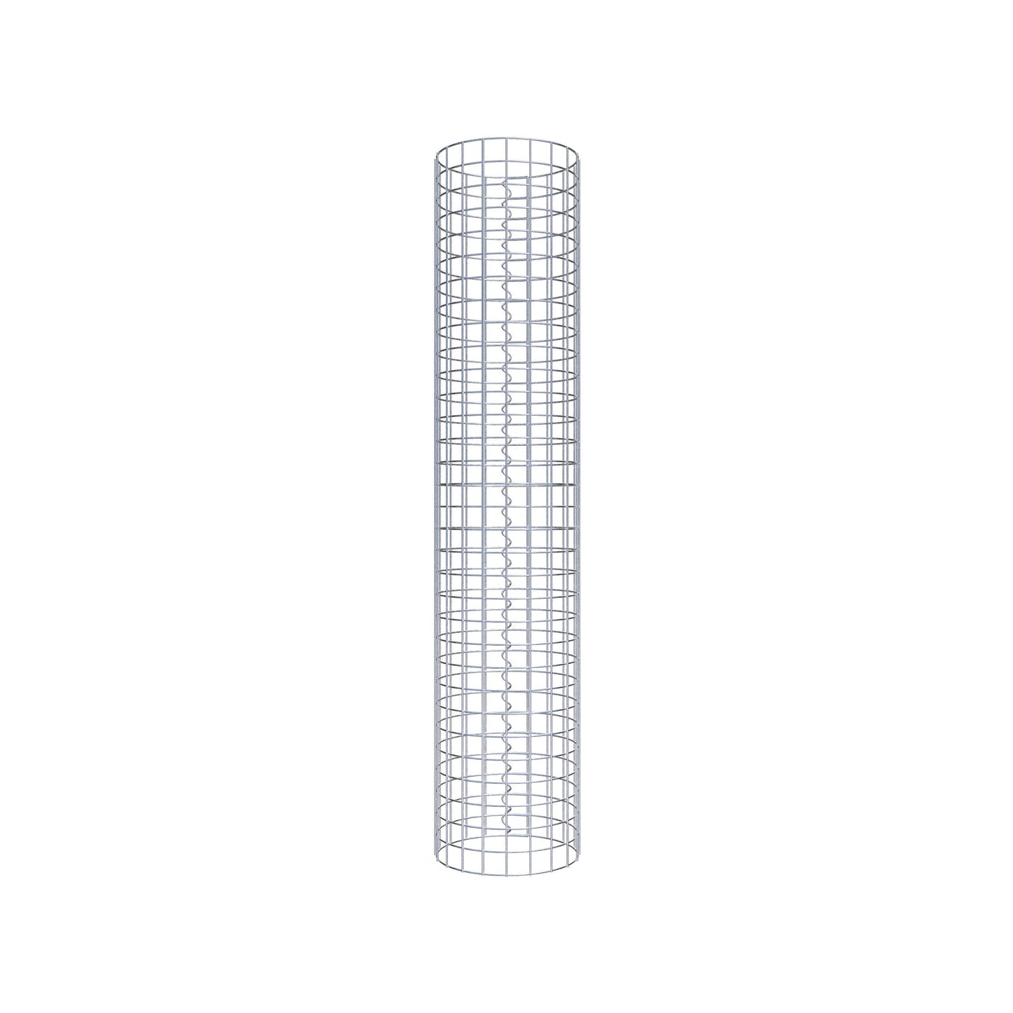 Colonne de gabion ronde 32 cm de diamètre, 160 cm de hauteur, maille 5 cm x 5 cm