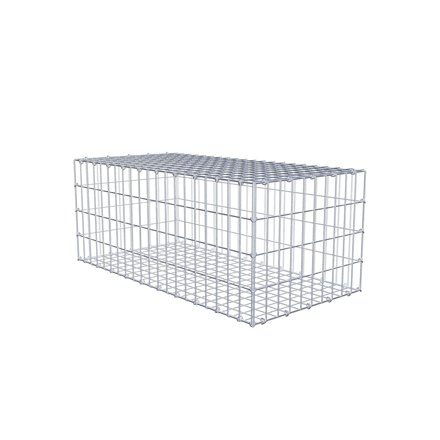 Gabione 100 cm x 40 cm x 50 cm (L x H x T), Maschenweite 5 cm x 10 cm, C-Ring