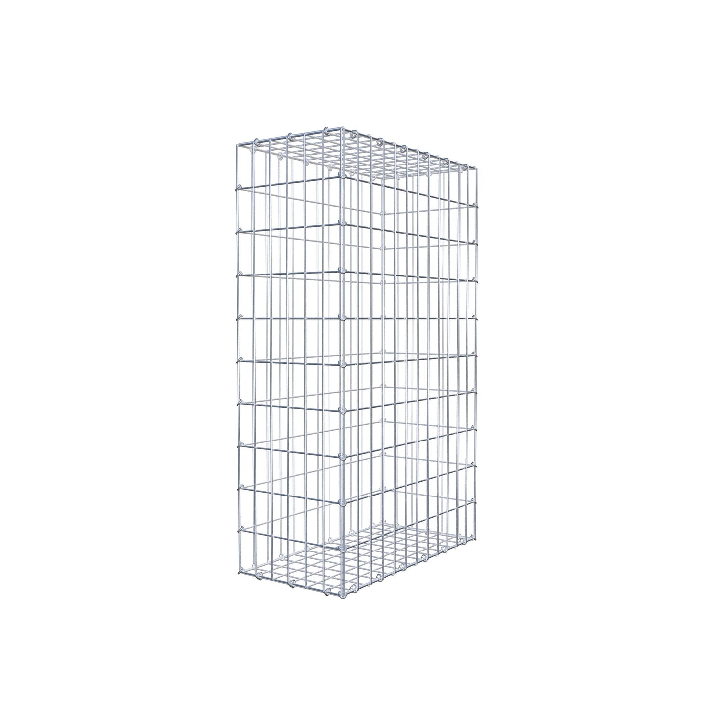 Gabion 100 cm x 60 cm x 30 cm (L x H x P), mailles 5 cm x 10 cm, anneau en C