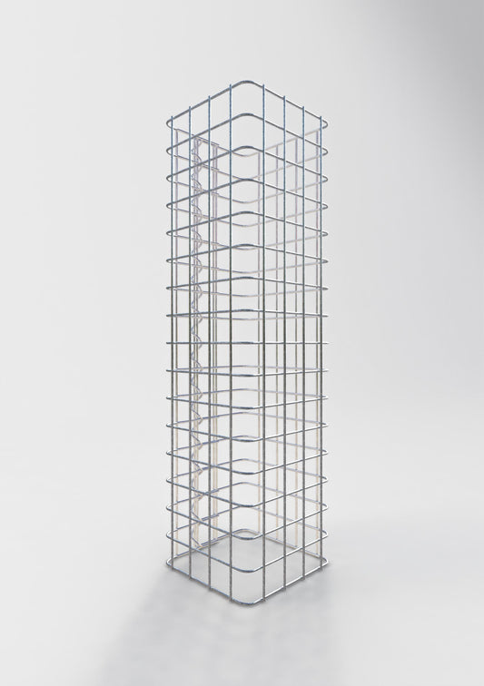Gabionensäule eckig 22 cm x 22 cm, 80 cm Höhe, MW 5 cm x 5 cm