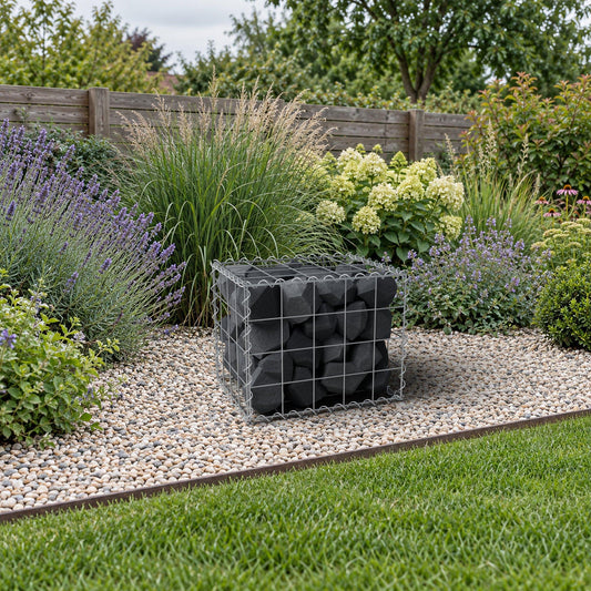 Gabione 50 cm x 40 cm x 40 cm (L x H x T), Maschenweite 10 cm x 10 cm, Spirale