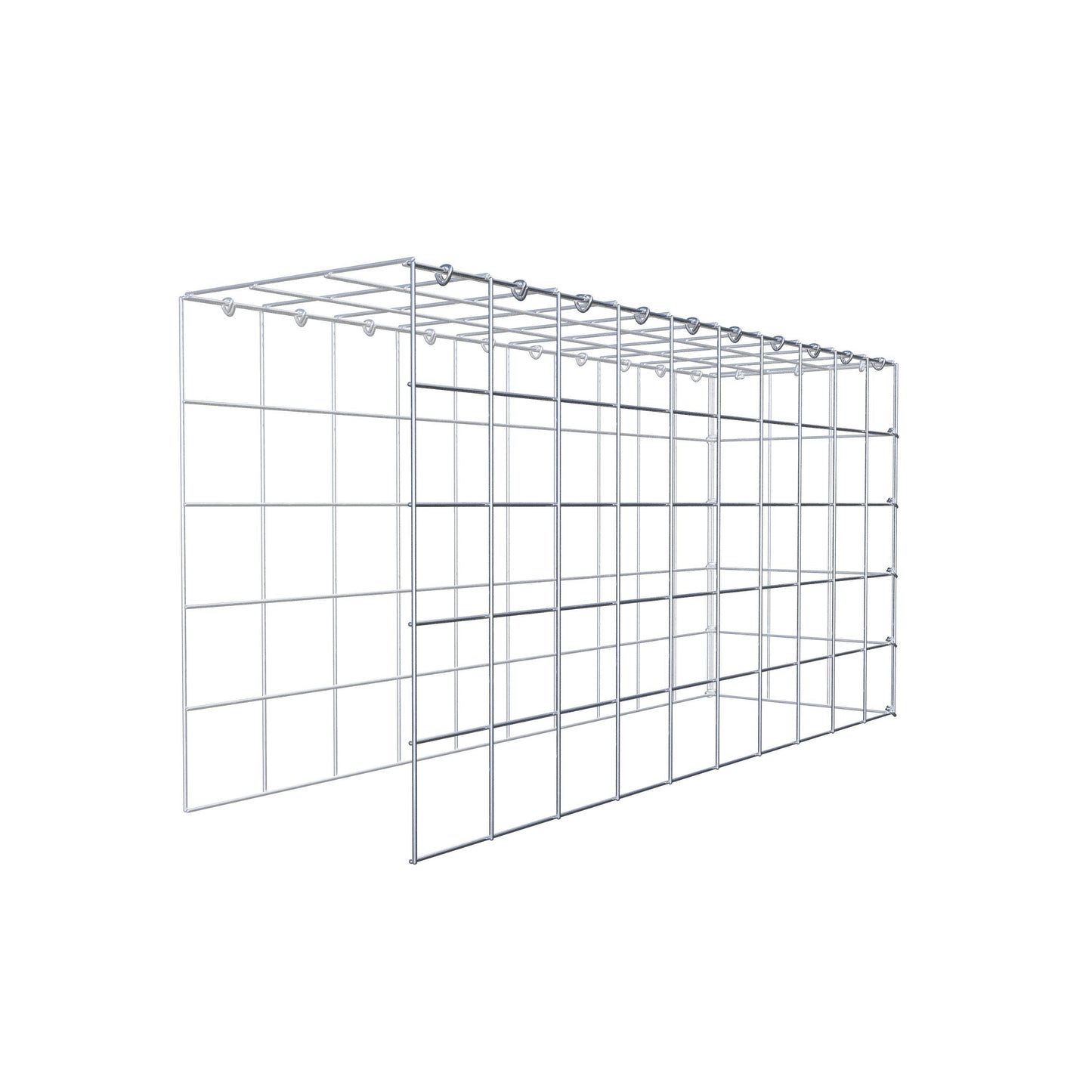 Fourche rapportée type 4 100 cm x 50 cm x 30 cm (L x H x P), mailles 10 cm x 10 cm, anneau C