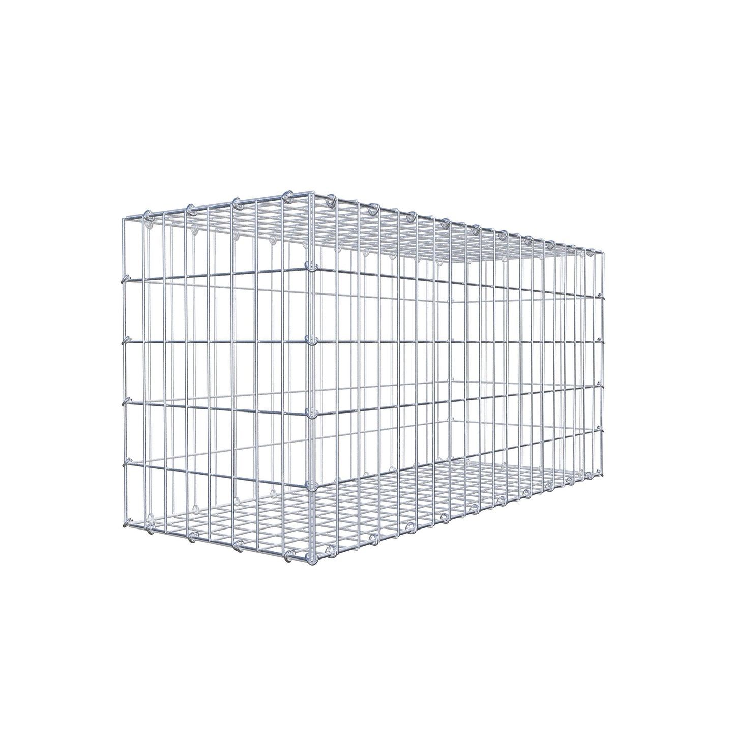 Gavión 100 cm x 50 cm x 40 cm (L x A x P), luz de malla 5 cm x 10 cm, anillo en C
