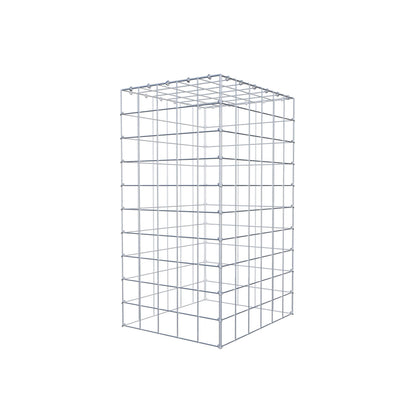 Gabbione aggiuntivo di tipo 3 100 cm x 60 cm x 50 cm (L x A x P), maglia 10 cm x 10 cm, anello a C
