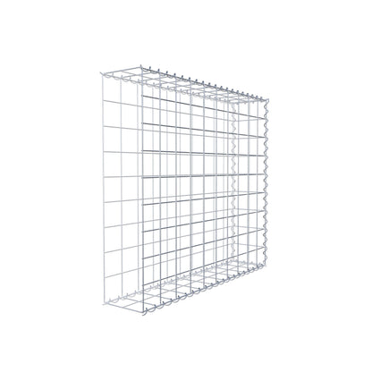 Gabion rapporté type 2 100 cm x 90 cm x 20 cm (L x H x P), mailles 10 cm x 10 cm, spirale