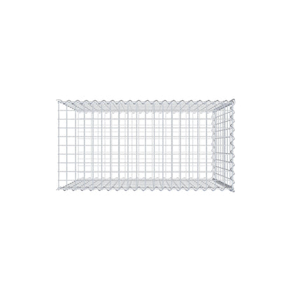 Gabião tipo 2 100 cm x 90 cm x 50 cm (C x A x P), malhagem 5 cm x 10 cm, espiral