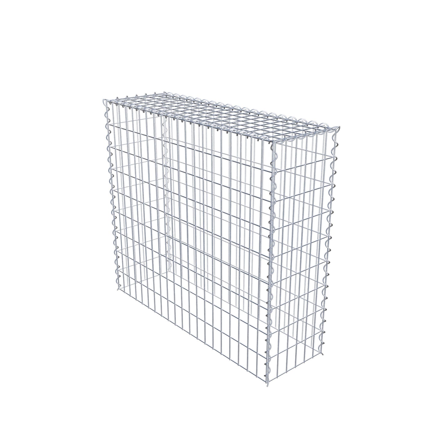Anbaugabione Typ 3 100 cm x 90 cm x 30 cm (L x H x T), Maschenweite 5 cm x 10 cm, Spirale