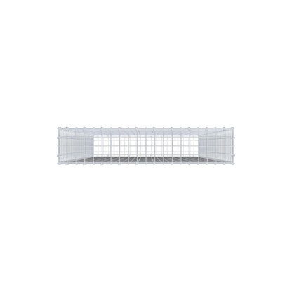 Gabion 200 cm x 100 cm x 20 cm (L x H x D), mesh size 5 cm x 5 cm, C-ring