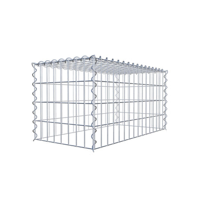 Gabião tipo 3 80 cm x 40 cm x 40 cm (C x A x P), malhagem 5 cm x 10 cm, espiral