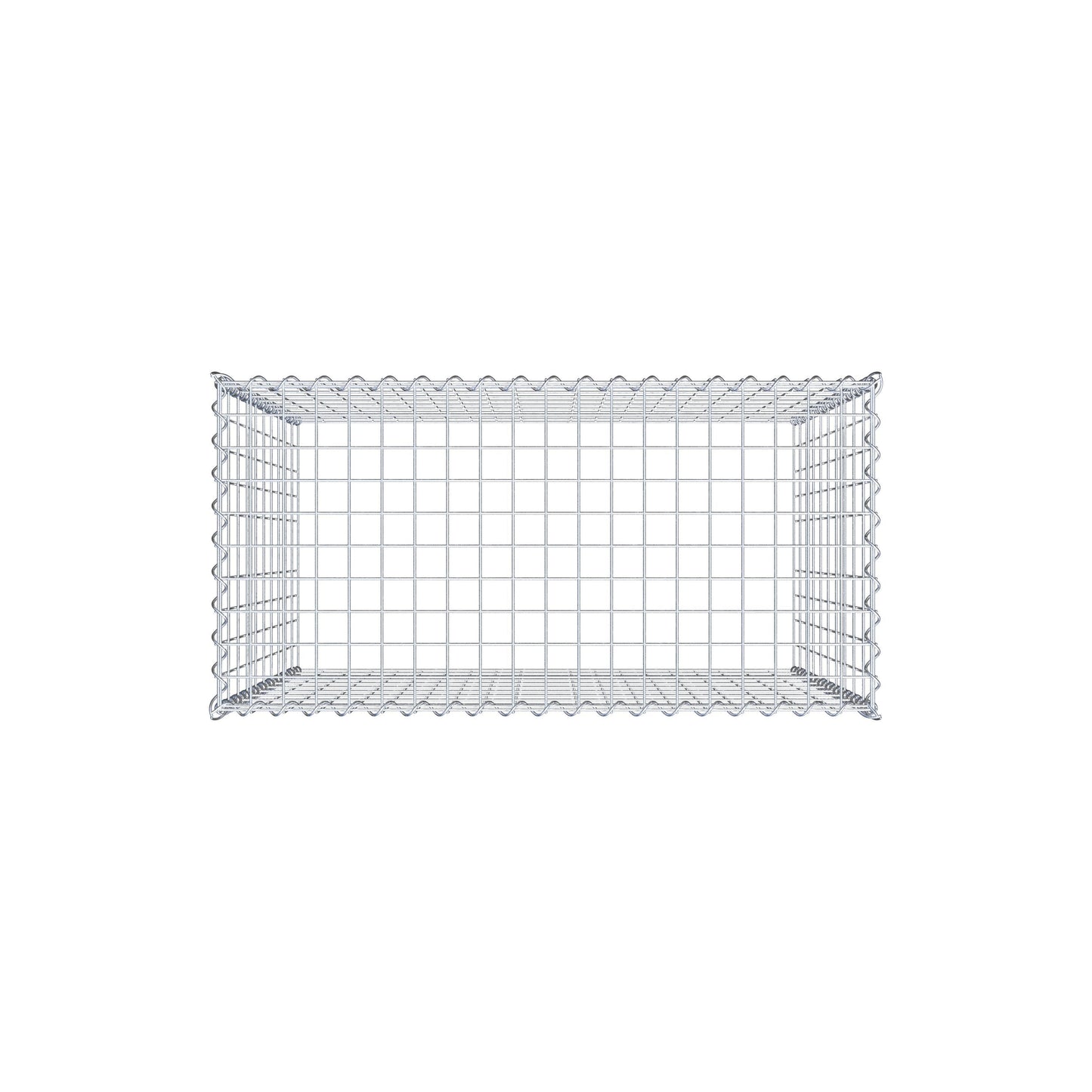 Extra gabion typ 3 100 cm x 100 cm x 50 cm (L x H x D), maskstorlek 5 cm x 10 cm, spiral