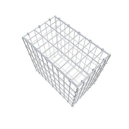Gabião 50 cm x 50 cm x 30 cm (C x A x P), malhagem 5 x 10 cm, anel espiral