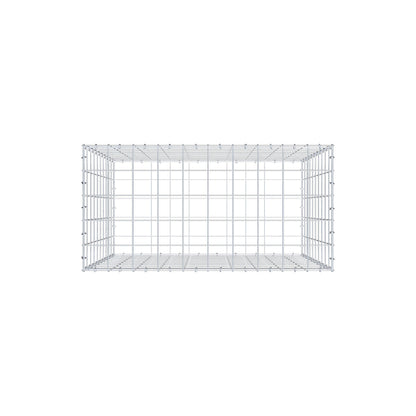 Gabião 100 cm x 100 cm x 50 cm (C x A x P), malhagem 10 cm x 10 cm, anel C