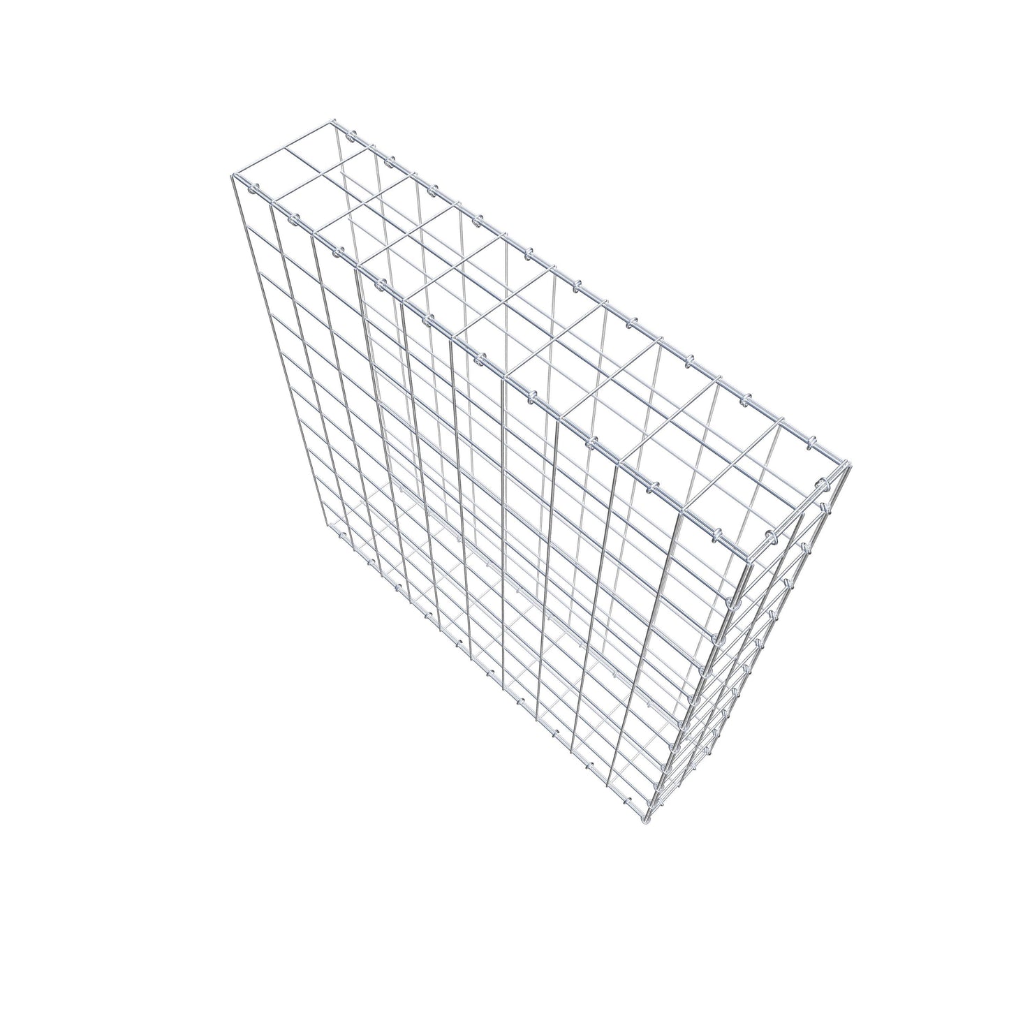 Add-on schanskorf type 2 100 cm x 100 cm x 20 cm (L x H x D), maaswijdte 10 cm x 10 cm, C-ring