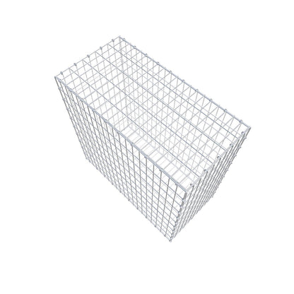 Gabião 100 cm x 100 cm x 50 cm (C x A x P), malhagem 5 x 10 cm, anel espiral
