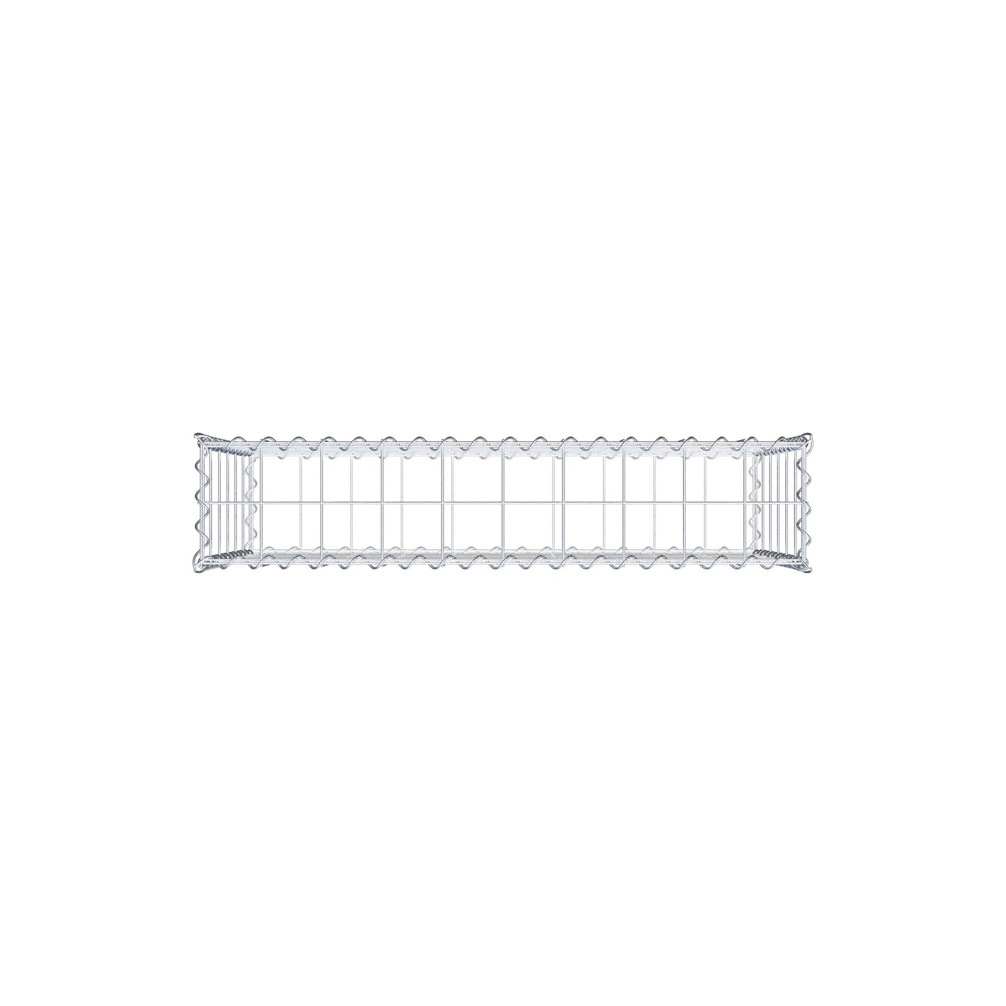 Gabion 100 cm x 60 cm x 20 cm (L x H x D), maskstorlek 10 cm x 10 cm, spiral