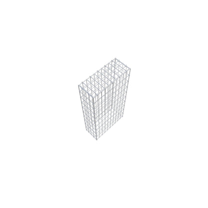 Gabião 100 cm x 20 cm x 50 cm (C x A x P), malhagem 5 cm x 10 cm, anel C