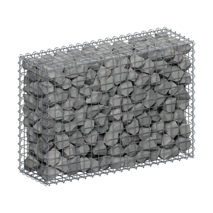 Gabione 100 cm x 70 cm x 30 cm (L x H x T), Maschenweite 5 cm x 5 cm, Spirale