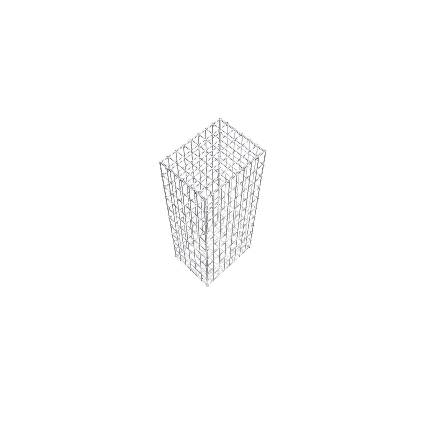 Gabion 100 cm x 30 cm x 40 cm (L x H x P), mailles 5 cm x 10 cm, anneau en C