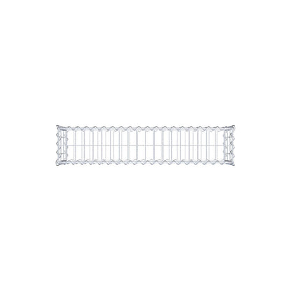 Gabbione 100 cm x 30 cm x 20 cm (L x H x P), maglia 5 cm x 10 cm, spirale