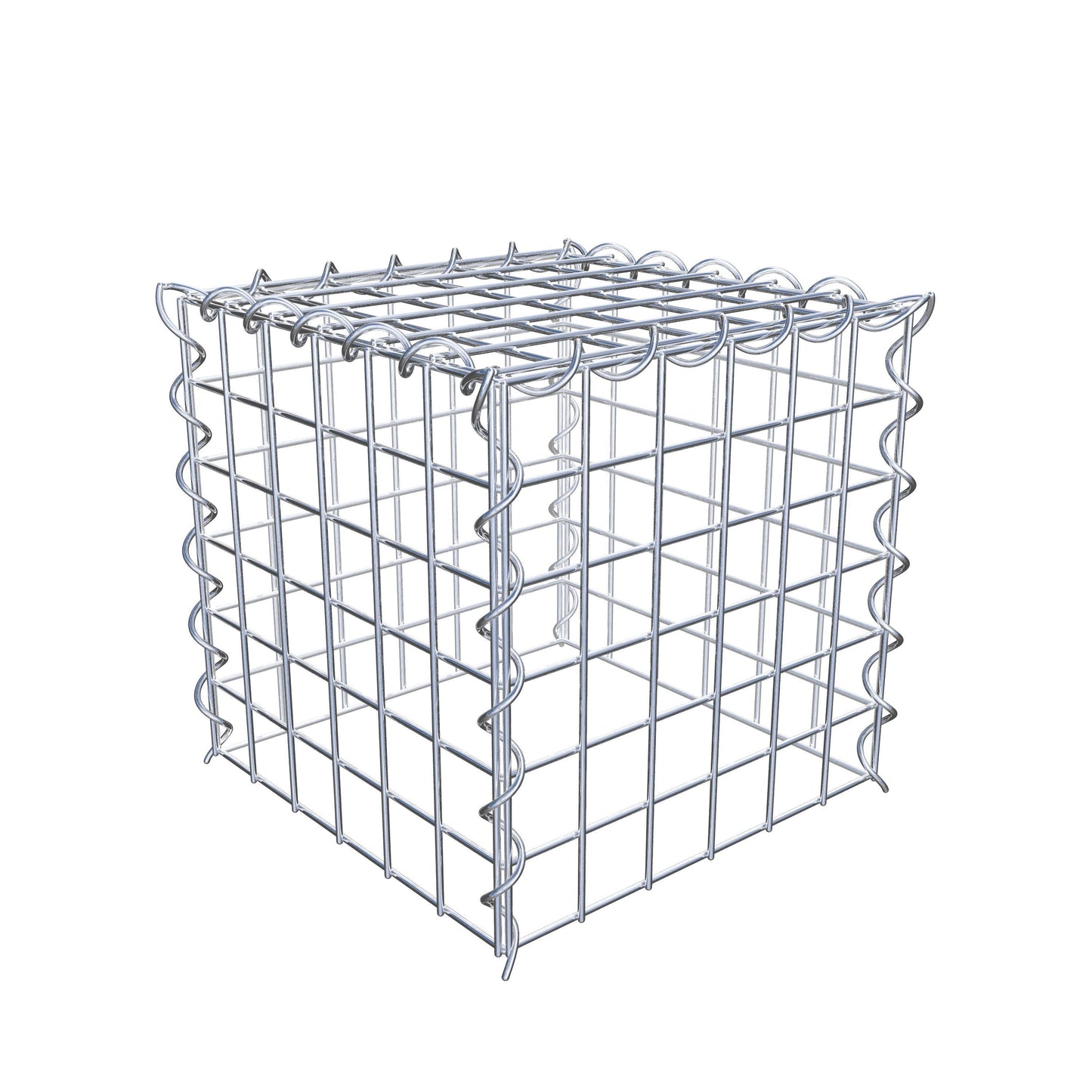 Add-on schanskorf type 3 30 cm x 30 cm x 30 cm (L x H x D), maaswijdte 5 cm x 5 cm, spiraalvormig