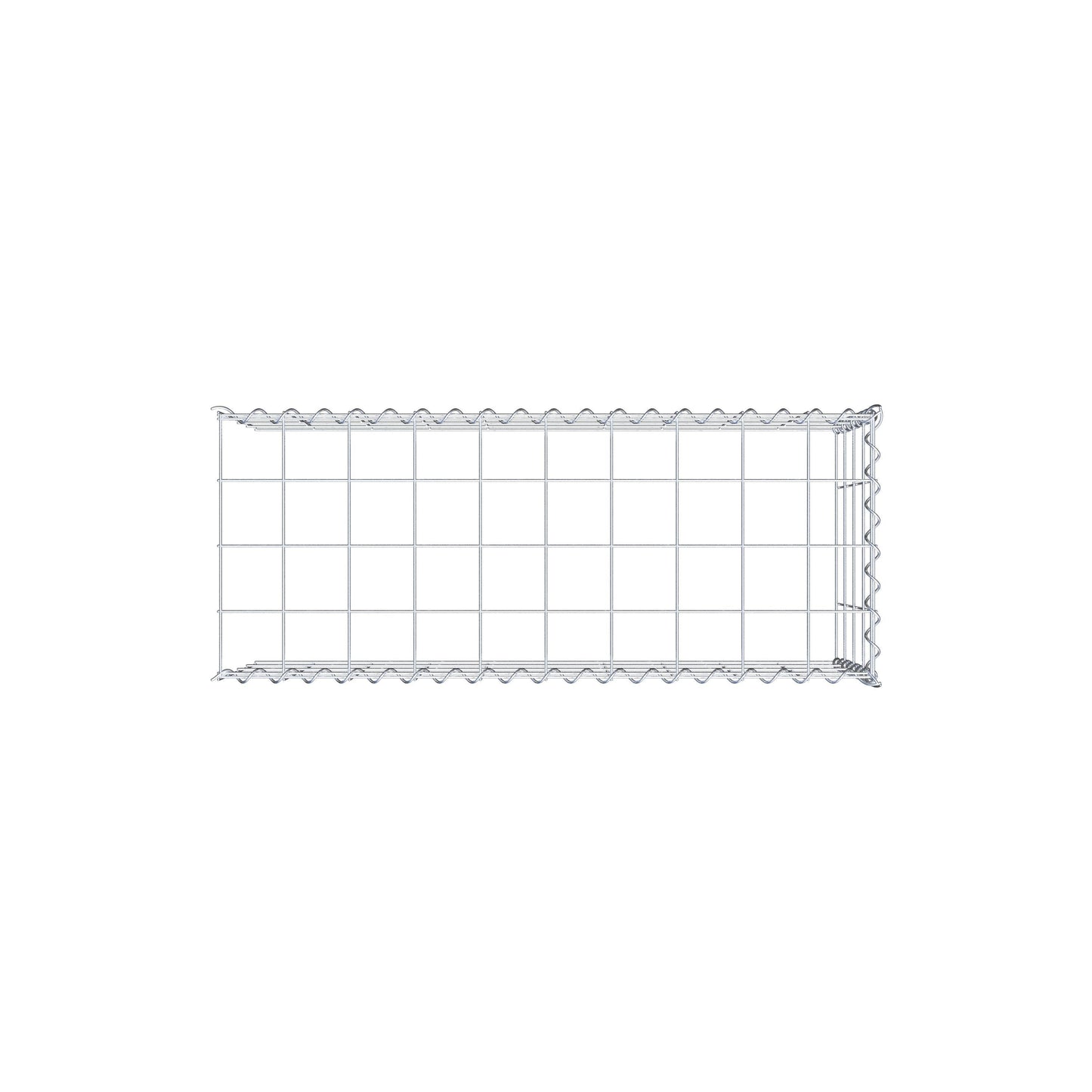 Add-on schanskorf type 4 100 cm x 40 cm x 40 cm (L x H x D), maaswijdte 10 cm x 10 cm, spiraal