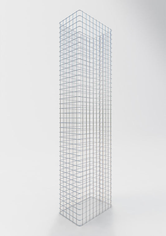 Clôture en gabion Longueur 52 cm, hauteur 180 cm, profondeur 32 cm, mailles 5 x 5 cm