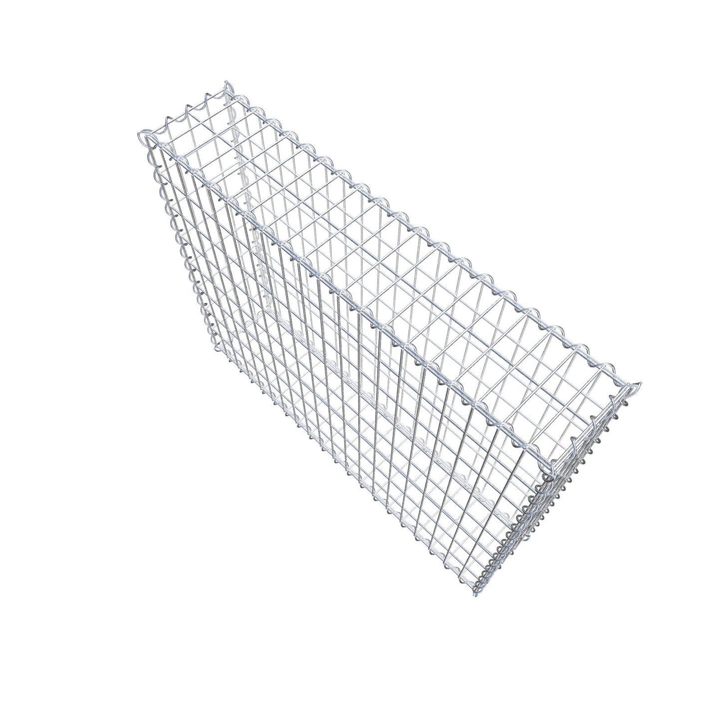 Gabion 100 cm x 80 cm x 20 cm (L x H x D), maskestørrelse 5 cm x 10 cm, spiral