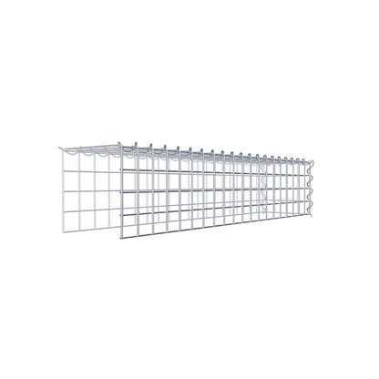 Gabião Tipo 4 100 cm x 20 cm x 20 cm (C x A x P), malhagem 5 cm x 5 cm, espiral