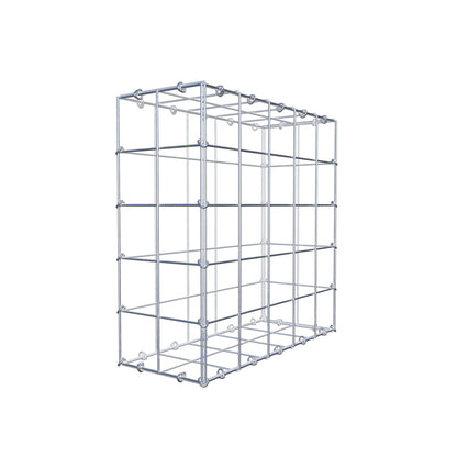 Gabion 50 cm x 50 cm x 20 cm (L x H x D), mesh size 10 cm x 10 cm, C-ring