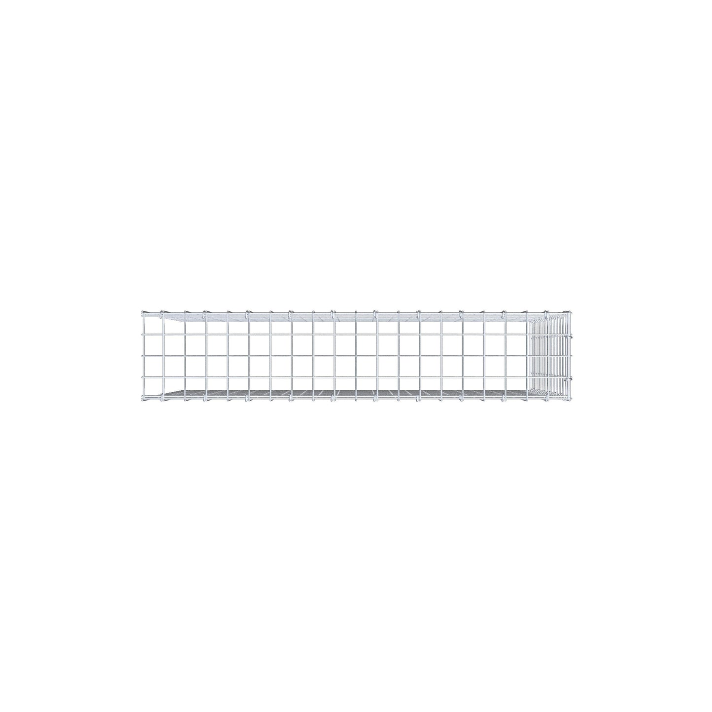 Opzetpaal type 4 100 cm x 70 cm x 20 cm (L x H x D), maaswijdte 5 cm x 5 cm, C-ring