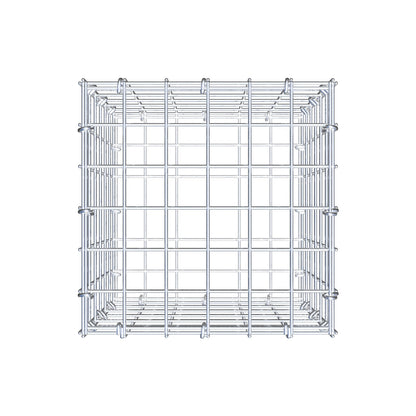 Gabion 30 cm x 30 cm x 30 cm (L x H x D), maskestørrelse 5 cm x 5 cm, C-ring