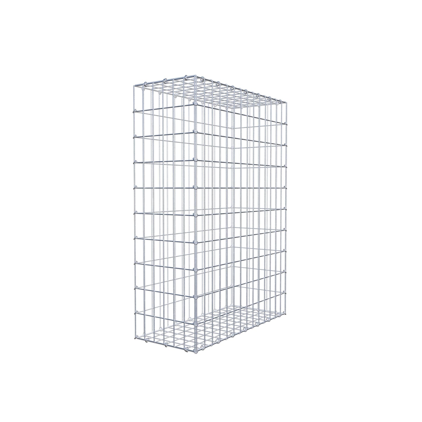 Gabião 100 cm x 70 cm x 30 cm (C x A x P), malhagem 5 cm x 10 cm, anel C