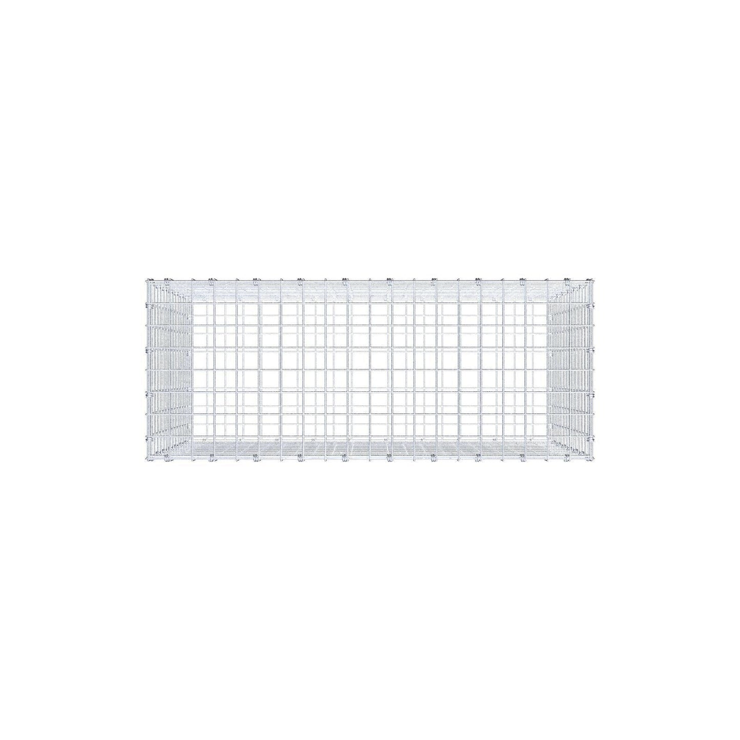 Gabione 100 cm x 70 cm x 40 cm (L x H x T), Maschenweite 5 x 5 cm, Spiralring